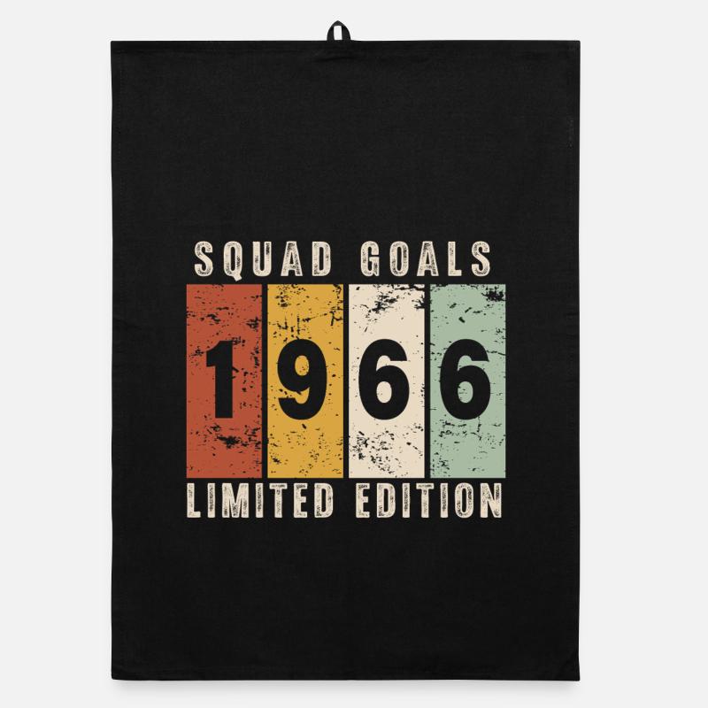 anniversaire 1966 - 60 ans Torchon bio