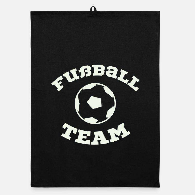 Futball Team Emblem Organic Geschirrtuch