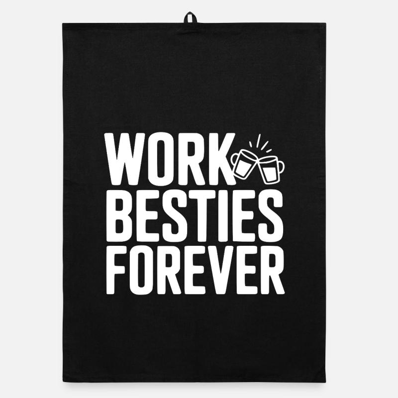 Work Besties Forever Organic dish towel