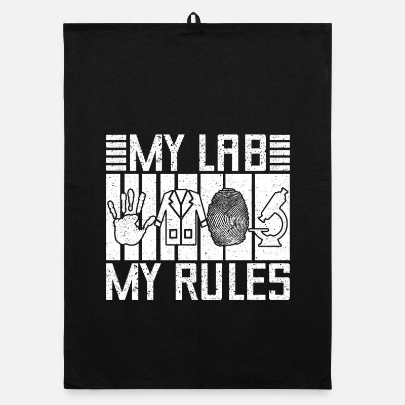 Forensic Analyst My Lab My Rules Squad Crime Lab Organic dish towel