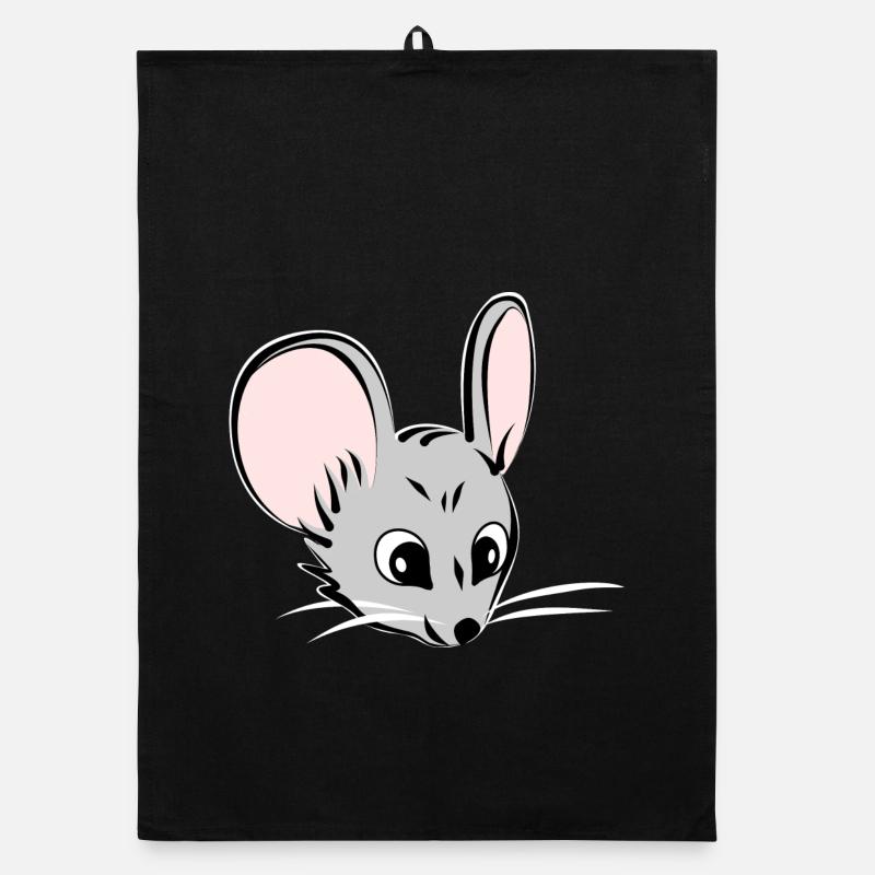 Mouse head Organic dish towel