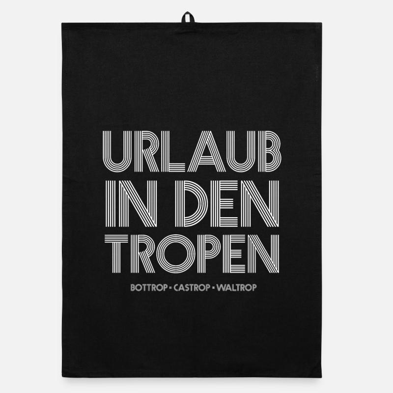 Tropen-Urlaub Bottrop Castrop Waltrop Organic Geschirrtuch