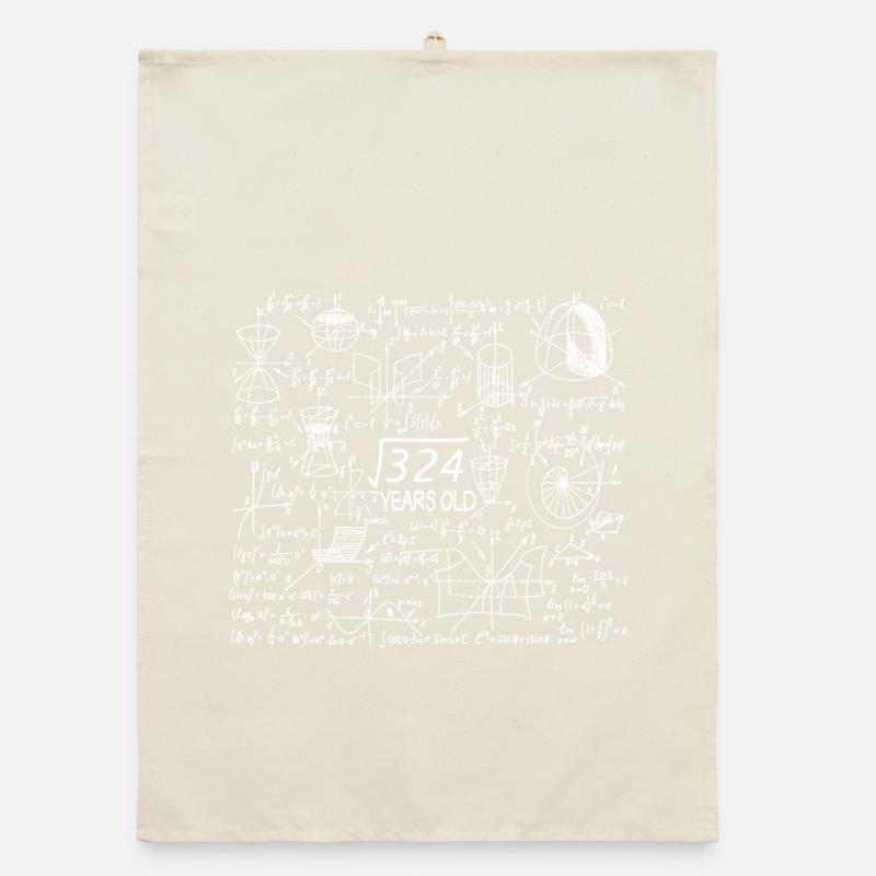 18e anniversaire Maths Torchon bio