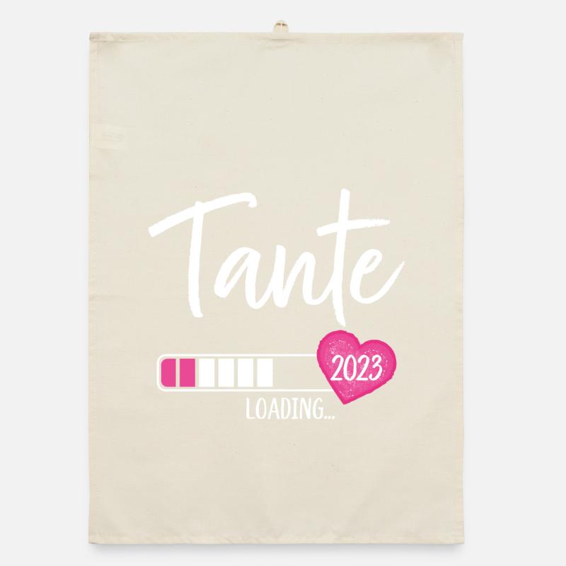 Tante Loading 2023 Herz Nichte Mädchen Organic Geschirrtuch