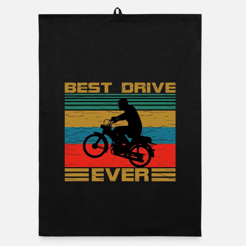 Two-stroke retro Organic dish towel