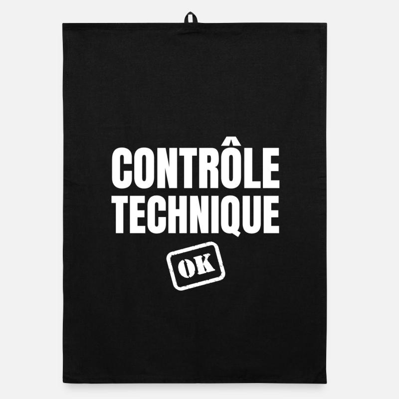 contrôle technique ok, phrase drôle Torchon bio