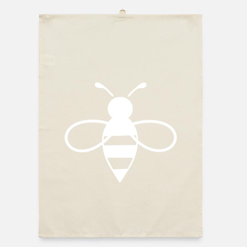Bee white Organic dish towel