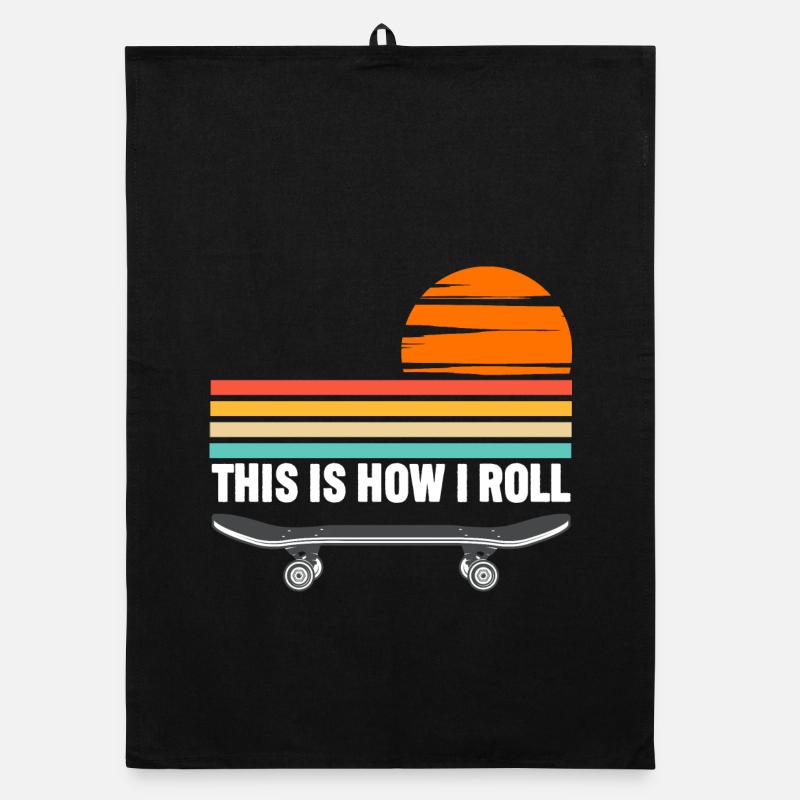 Skateboard c’est comme ça que je roule Torchon bio