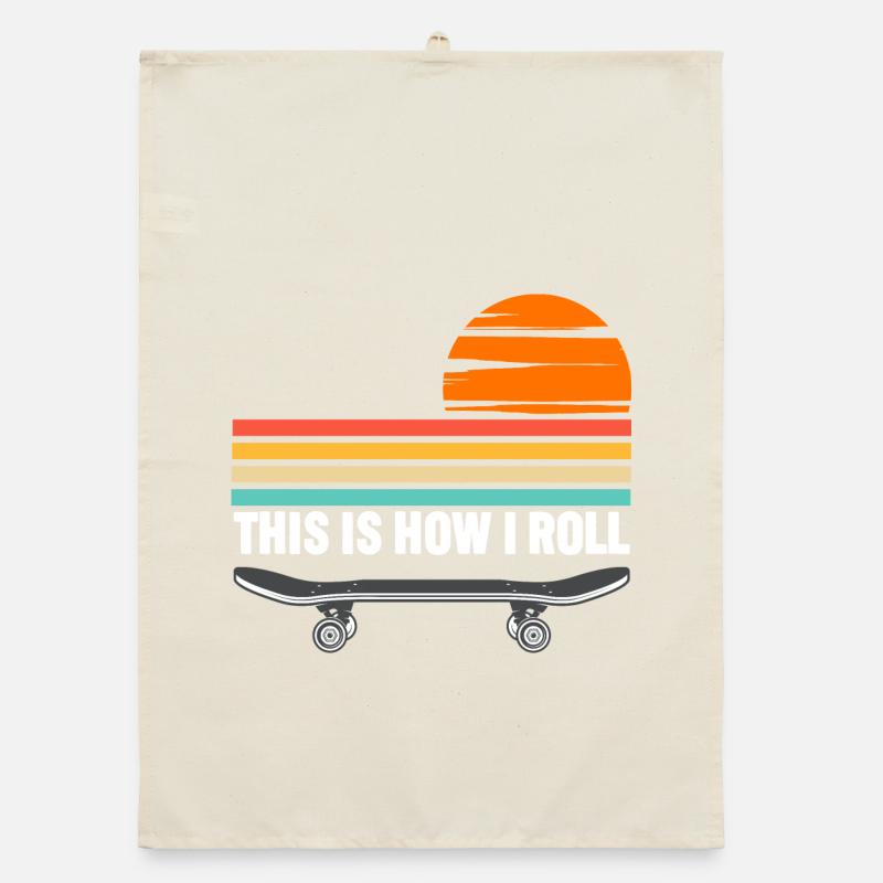 Skateboard c’est comme ça que je roule Torchon bio