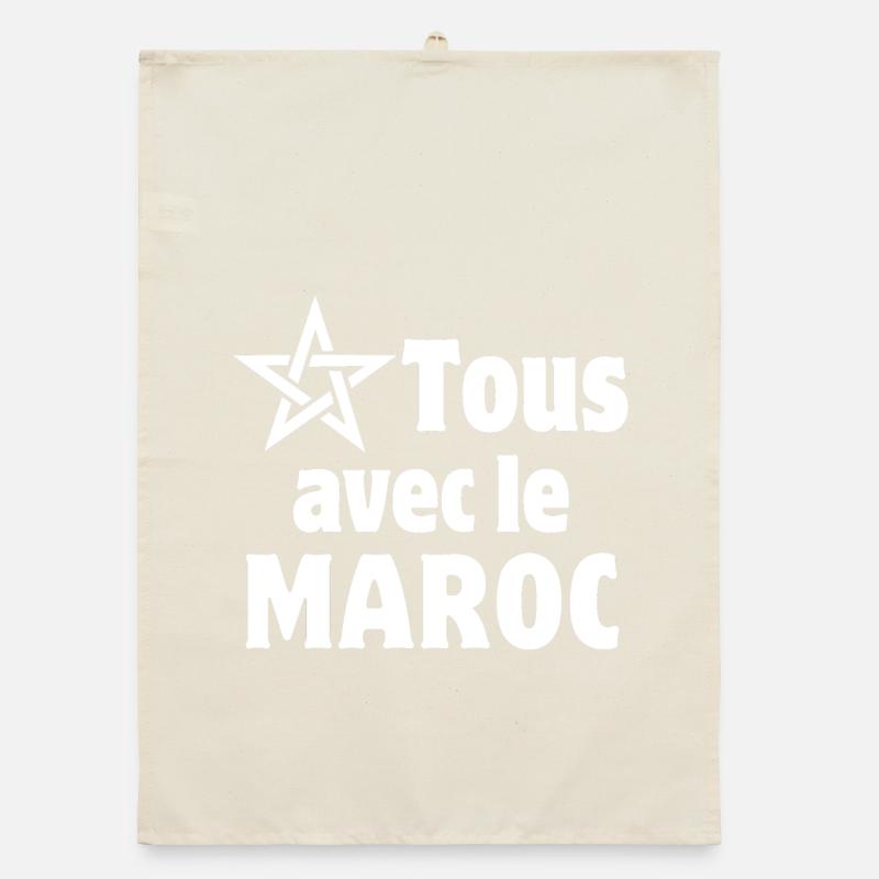 Maroc, j'aime le Maroc Torchon bio