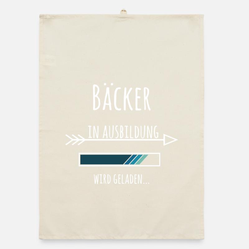 Bäcker Backen Beruf Ausbildung Geschenk Organic Geschirrtuch