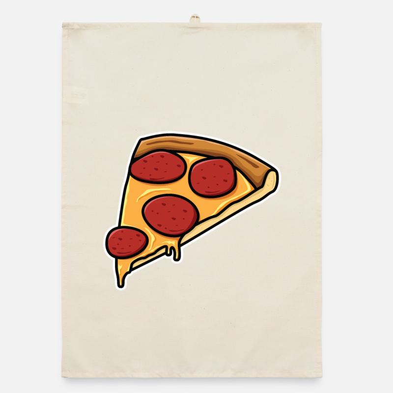 Pizza slice Organic dish towel