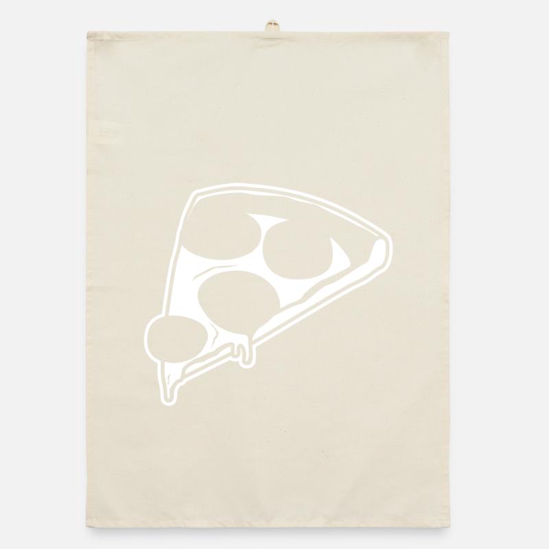 Dessin de pizza Torchon bio