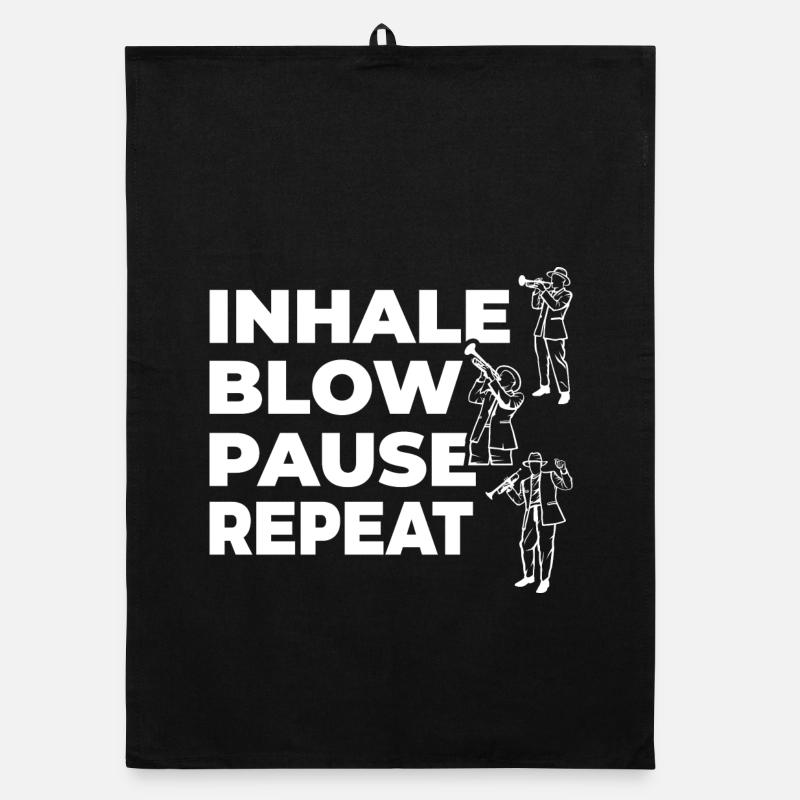 Inhale, exhale, pause, repeat Organic dish towel