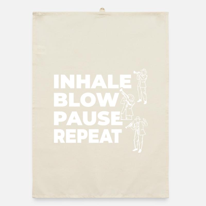 Inhale, exhale, pause, repeat Organic dish towel