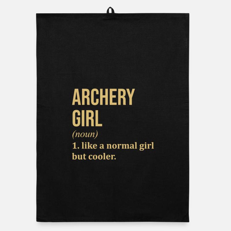 Bogenschießen Organic Geschirrtuch