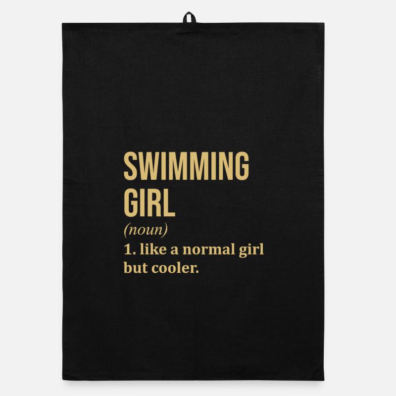 Swimming Organic dish towel