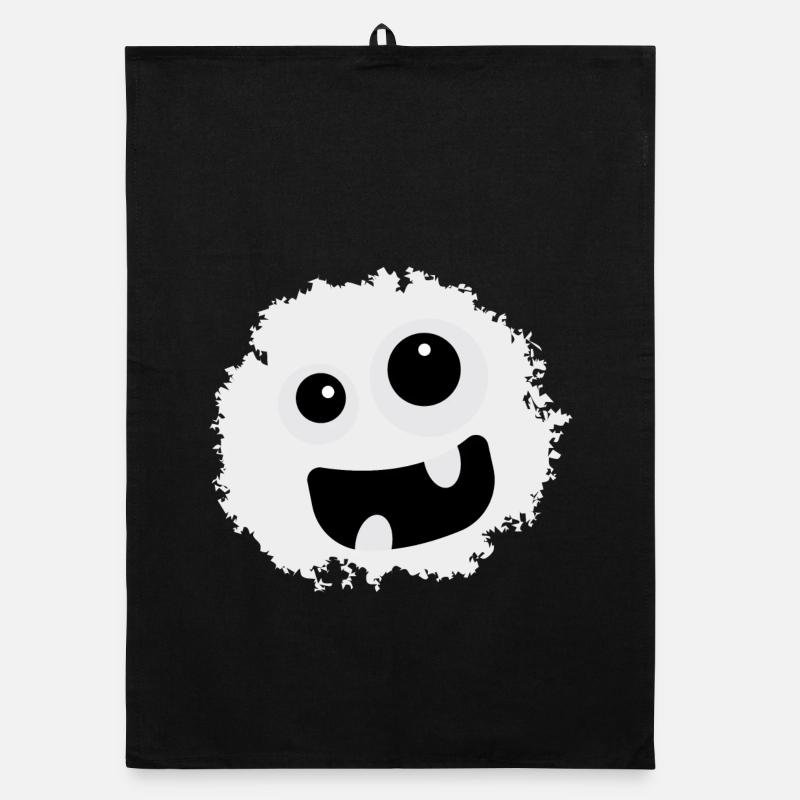 Lachendes Monster - Halloween - Gespenst - Geist Organic Geschirrtuch