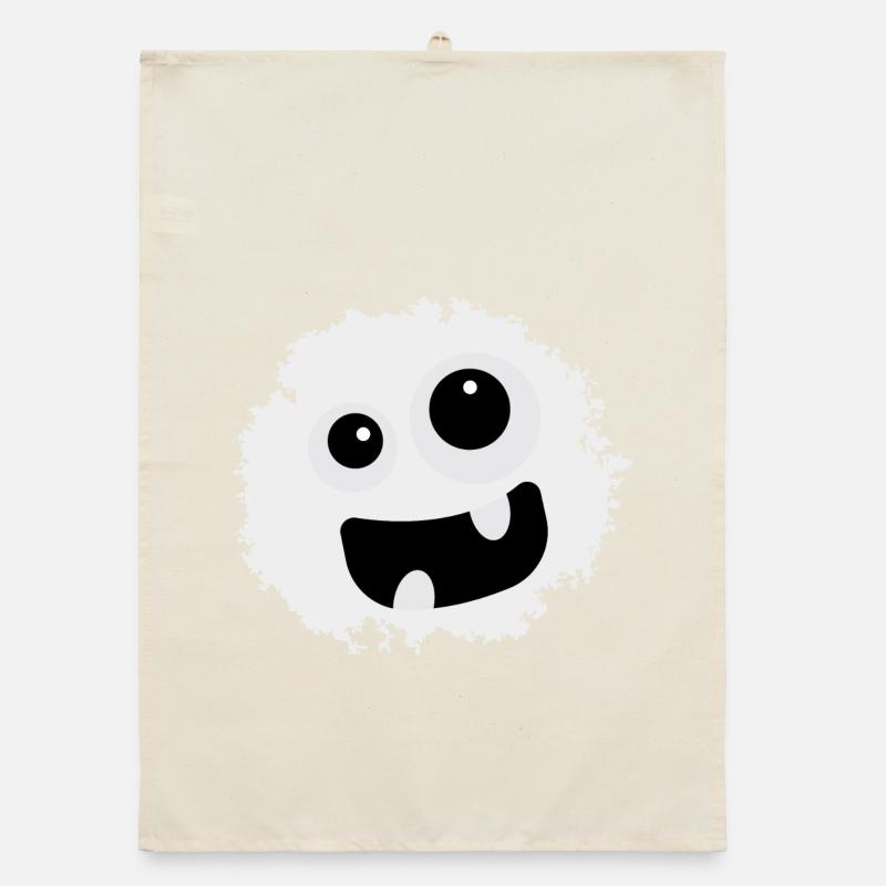 Laughing Monster - Halloween - Ghost - Ghost Organic dish towel