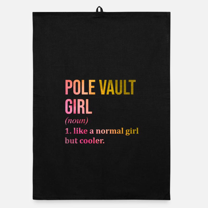 Pole Vault Organic dish towel