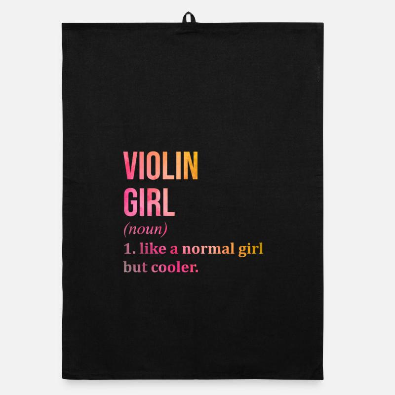 Violin Organic dish towel