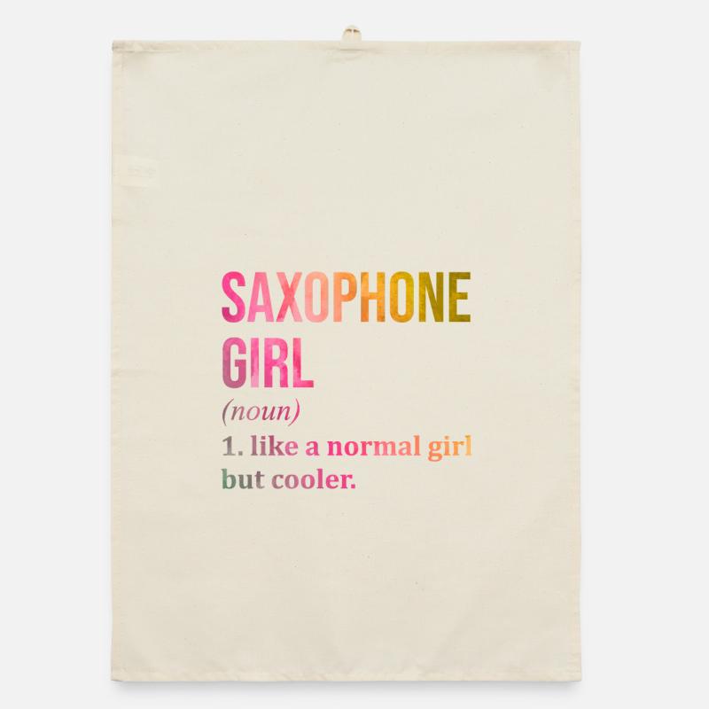 Saxophone Organic dish towel