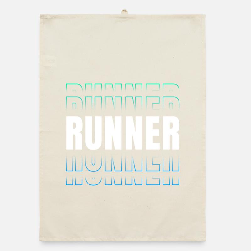 Runner Typo Pattern Running Collection Organic dish towel