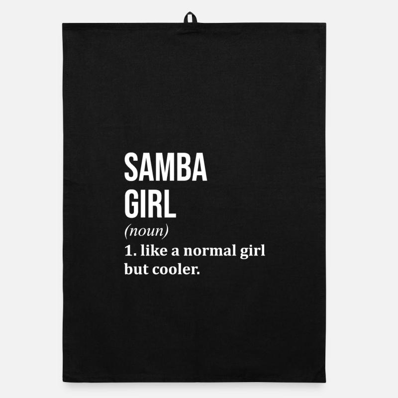 Samba - Organic Geschirrtuch - Schwarz