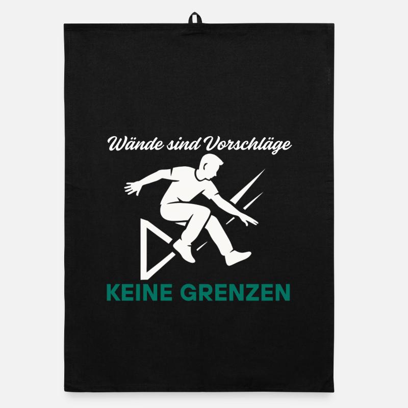 Parkour Jump - Dynamic Urban Design Organic dish towel