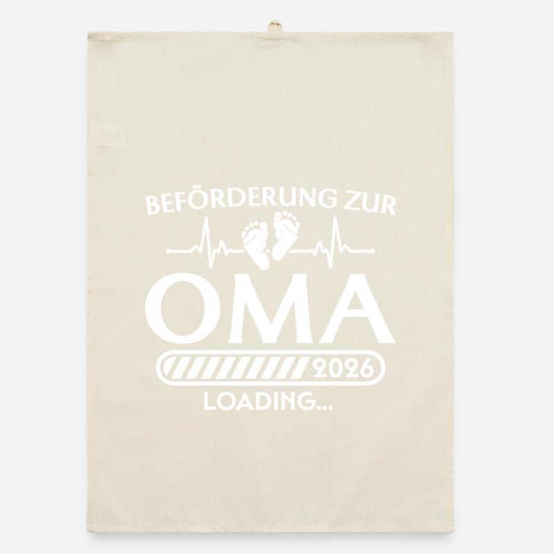 Beförderung zur Oma 2026 loading Organic Geschirrtuch