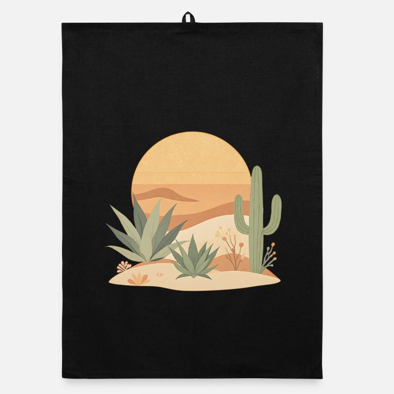 Boho Nature Cacti Organic dish towel
