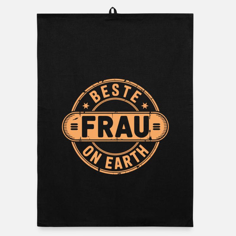 Beste Frau Geschenk Ehefrau Organic Geschirrtuch