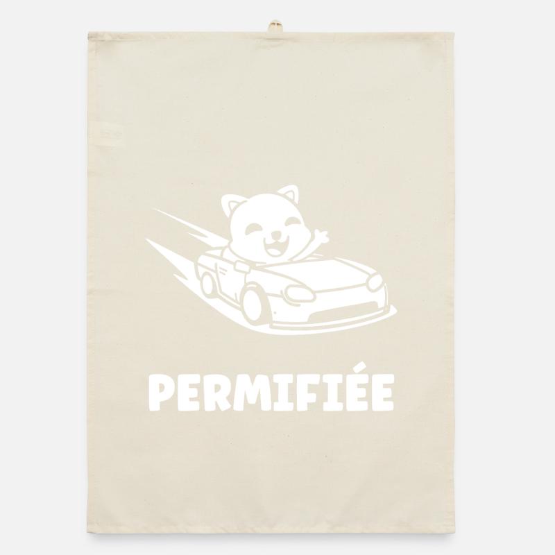 Führerschein-Humor Organic Geschirrtuch