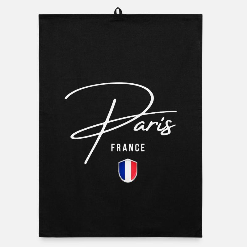 Paris, Frankreich, elegantes Design Paris Organic Geschirrtuch