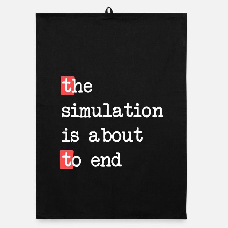 Das Ende der Simulation – Matrix trifft Realität Organic Geschirrtuch