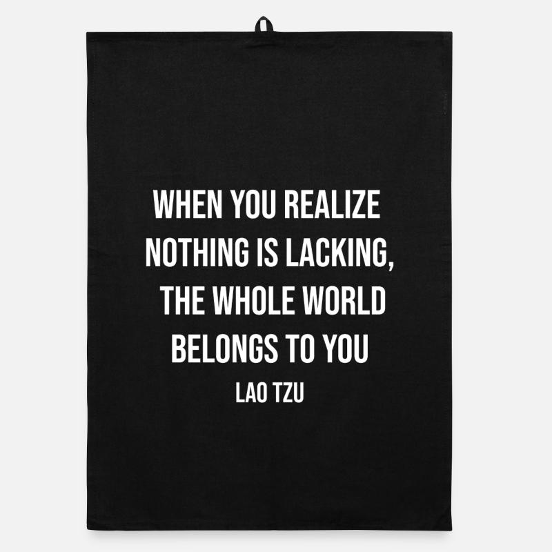 Citation de réalisation du Lao Tzu Tee Torchon bio