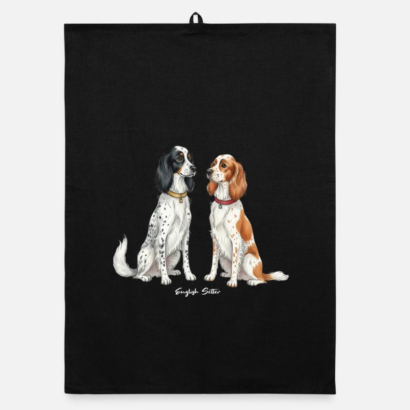 Illustration du setter anglais Torchon bio