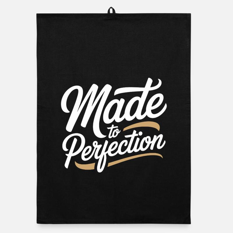 Fait à la perfection mûri à la perfection parfait Torchon bio