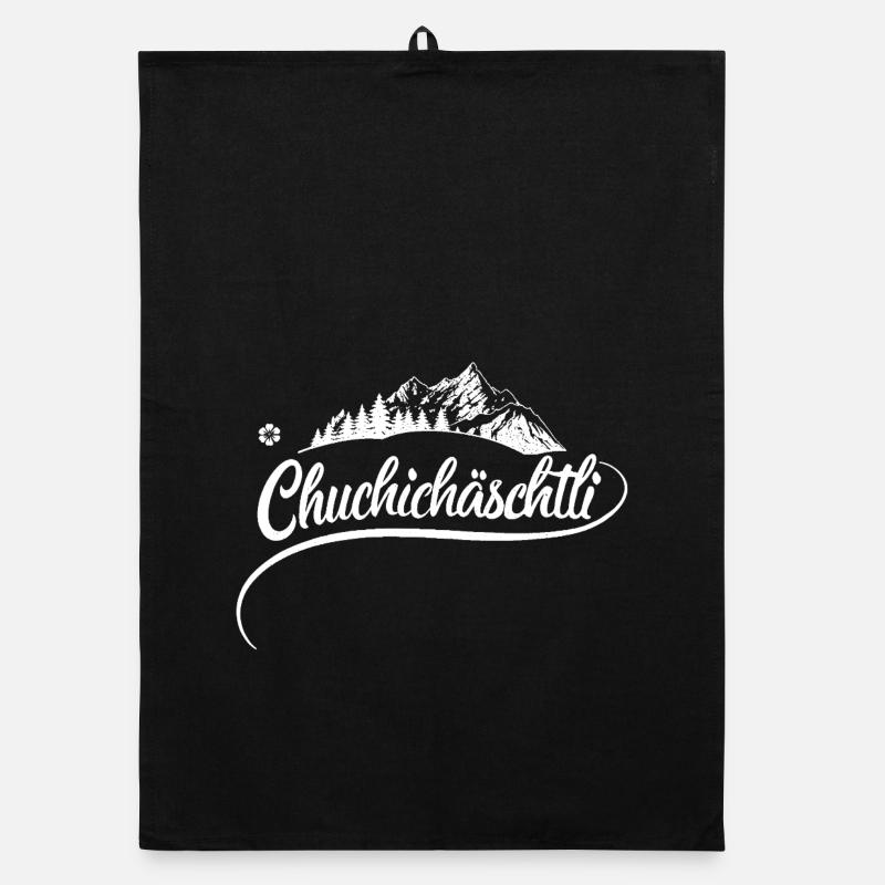 Chuchichäschtli - Schweizer Kultbegriff Organic Geschirrtuch