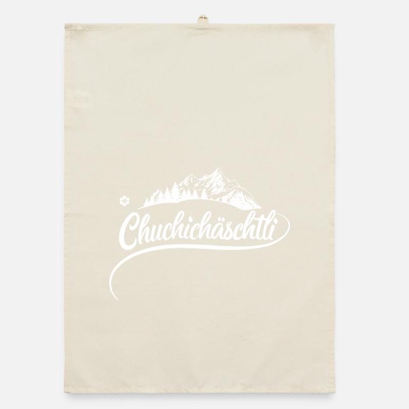 Chuchichäschtli - Schweizer Kultbegriff Organic Geschirrtuch