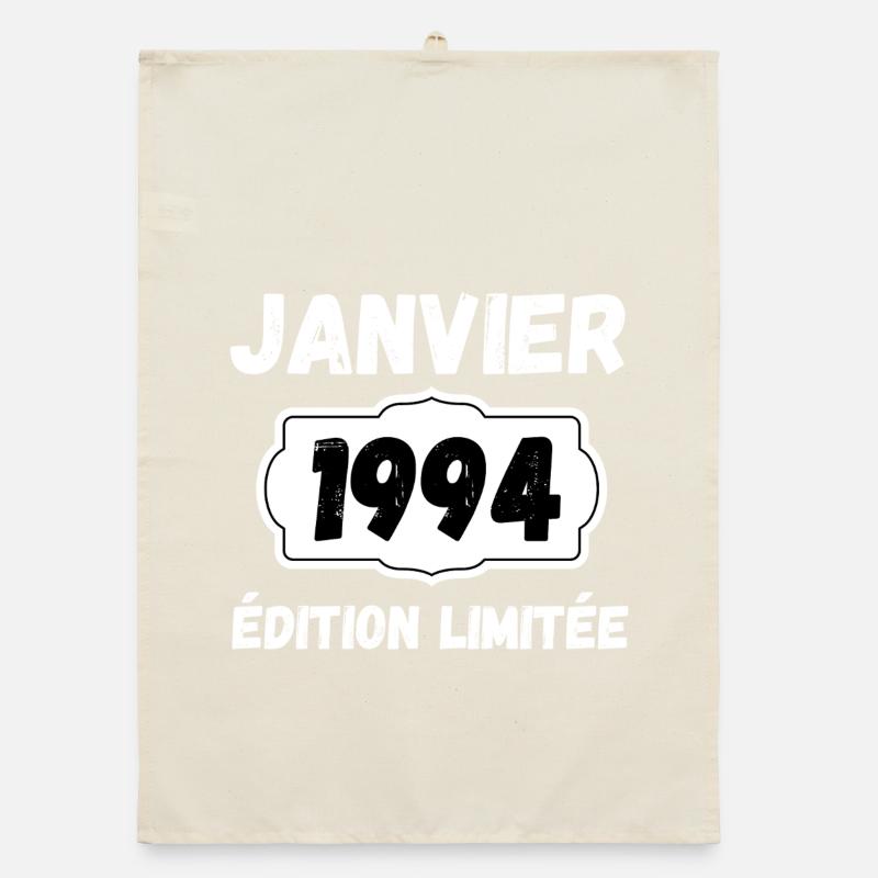 Janvier 1994 Édition Limitée Anniversaire Torchon bio