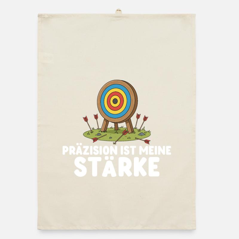 Precision is my strength - Archery Organic dish towel