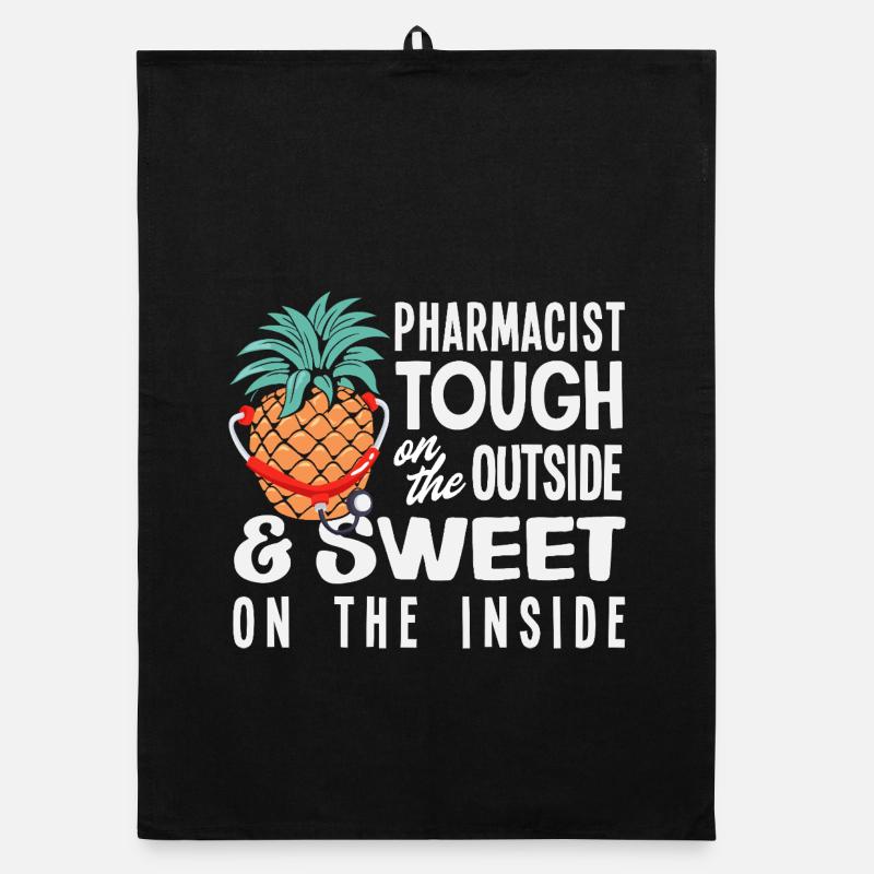 Pharmacien ananas chérie, pharmacie rigide Torchon bio