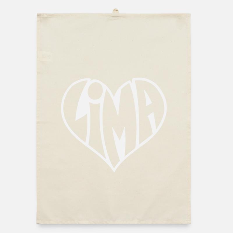Lima Heart Typo Organic dish towel