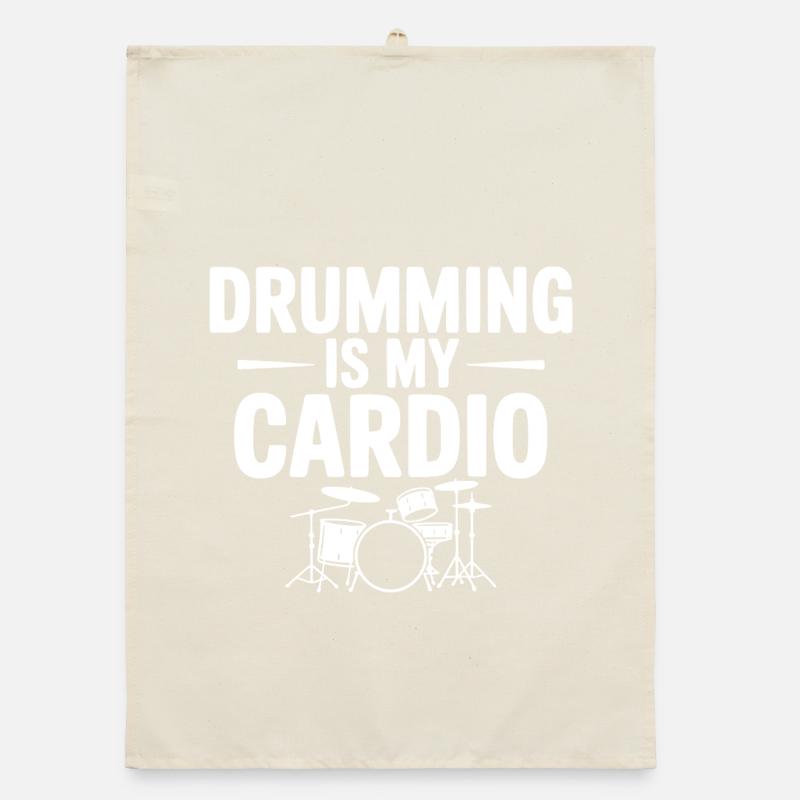 La batterie, c’est mon cardio Torchon bio