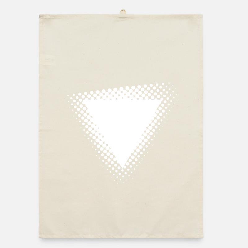 Halftone Triangle Burst Organic dish towel