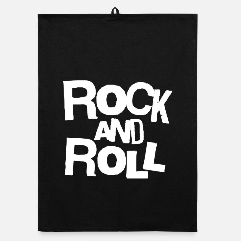 Rock and Roll Typographie Audacieuse Tee Torchon bio