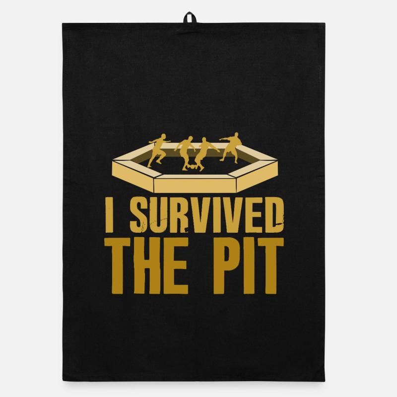 I Survived The Pit Organic dish towel