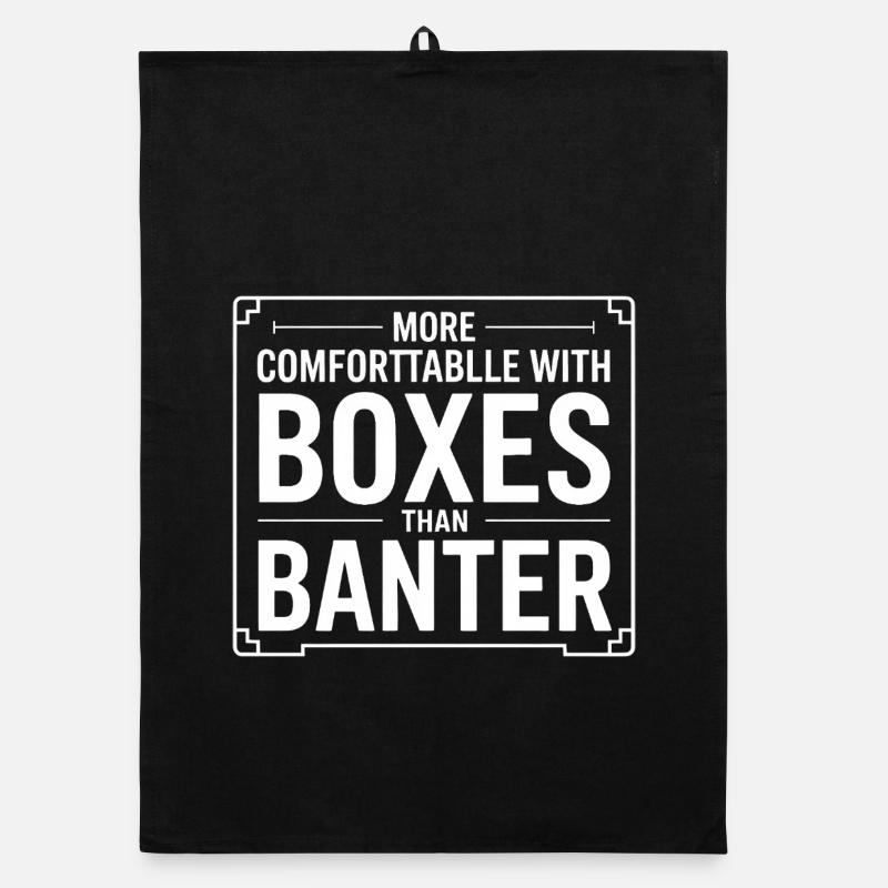 More Comfortable with Boxes Than Banter Organic dish towel