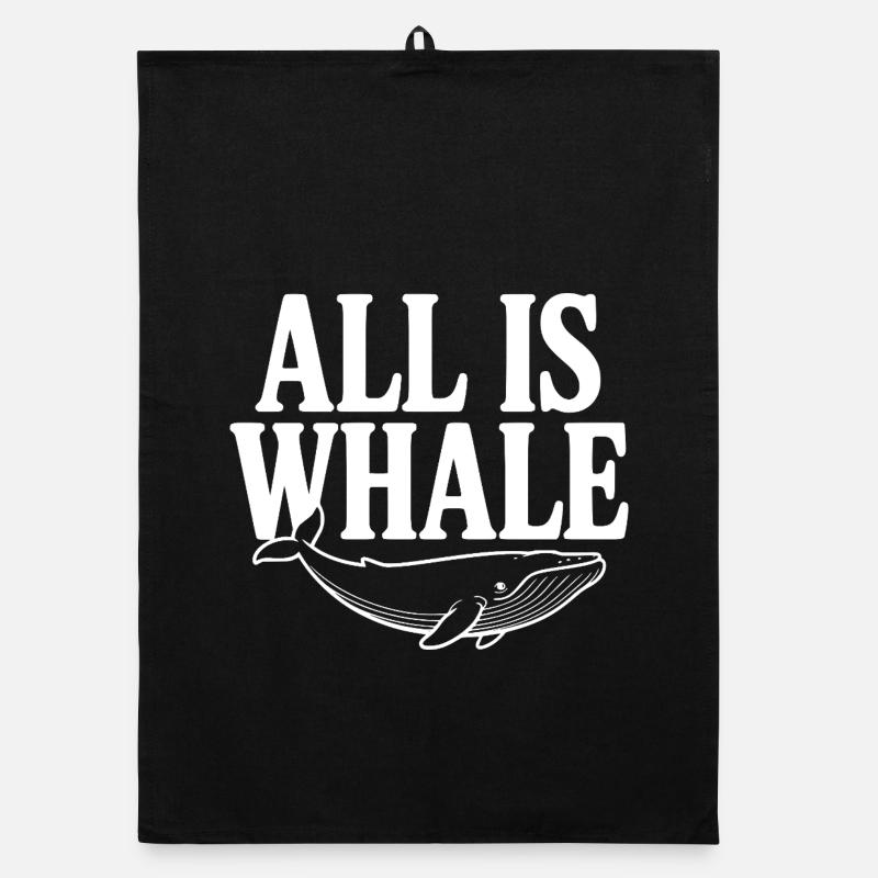 Tout est une baleine Torchon bio